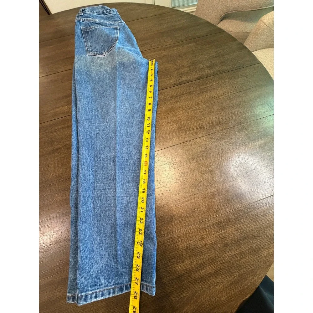 Bill Blass Jeanswear Vintage High Waisted Mom Jeans Medium Wash Easy Fit 14P